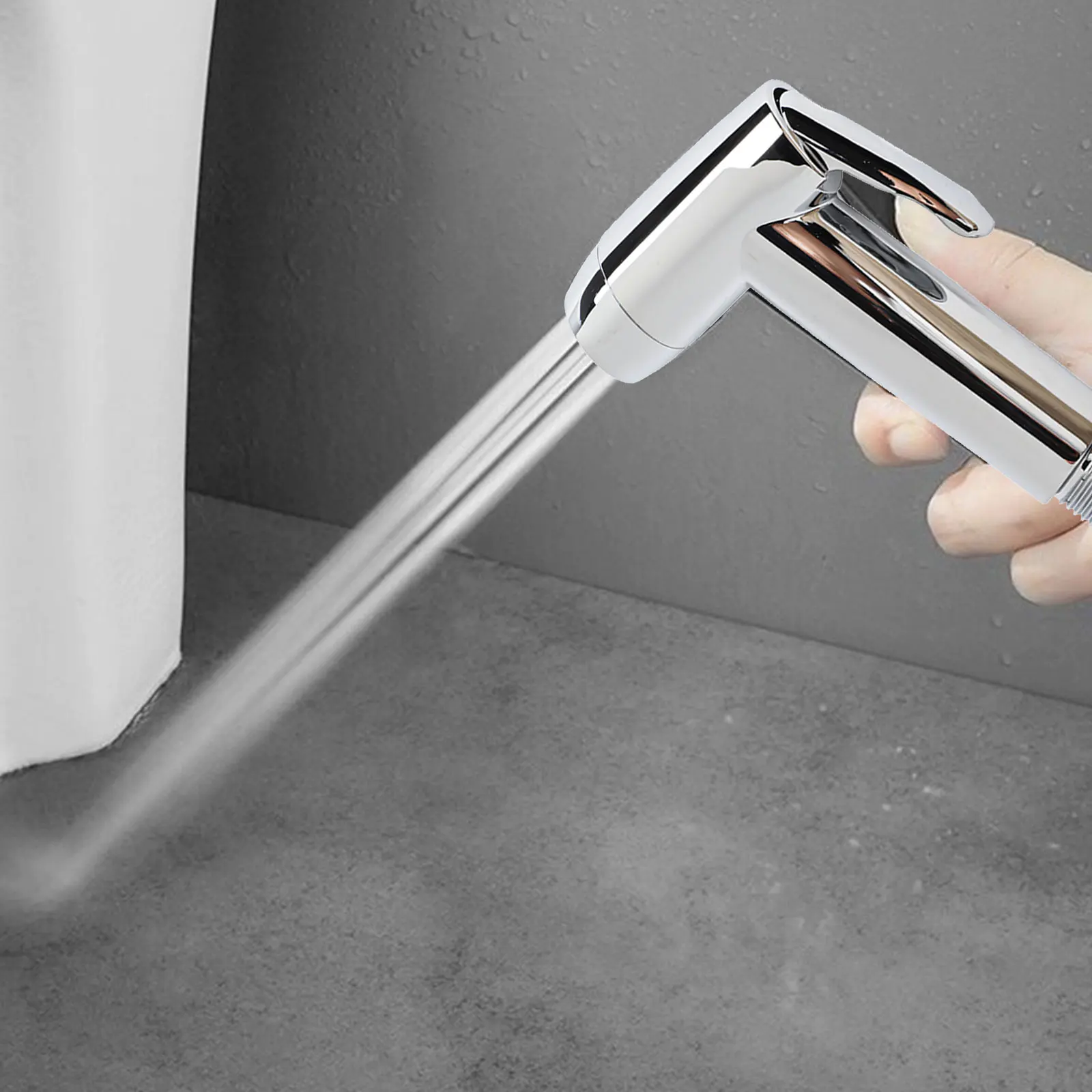 G1/2 휴대용 분무기 2 모드 화장실 스프레이 다기능 휴대용 화장실 샤워 여성 부엌 욕실에 대한 비데 수도꼭지 분무기