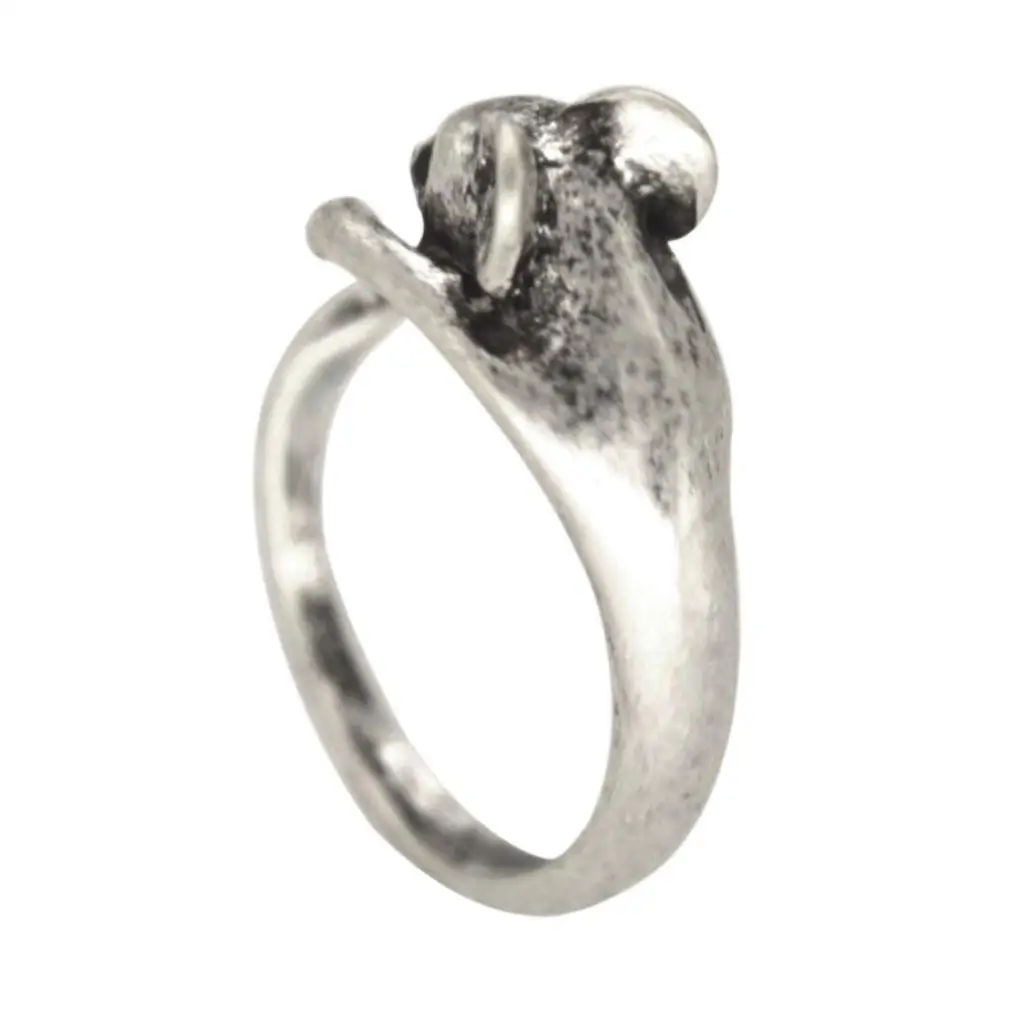 Punk Mice Shaped Openings Adjustable Fingers Vintage Style Present