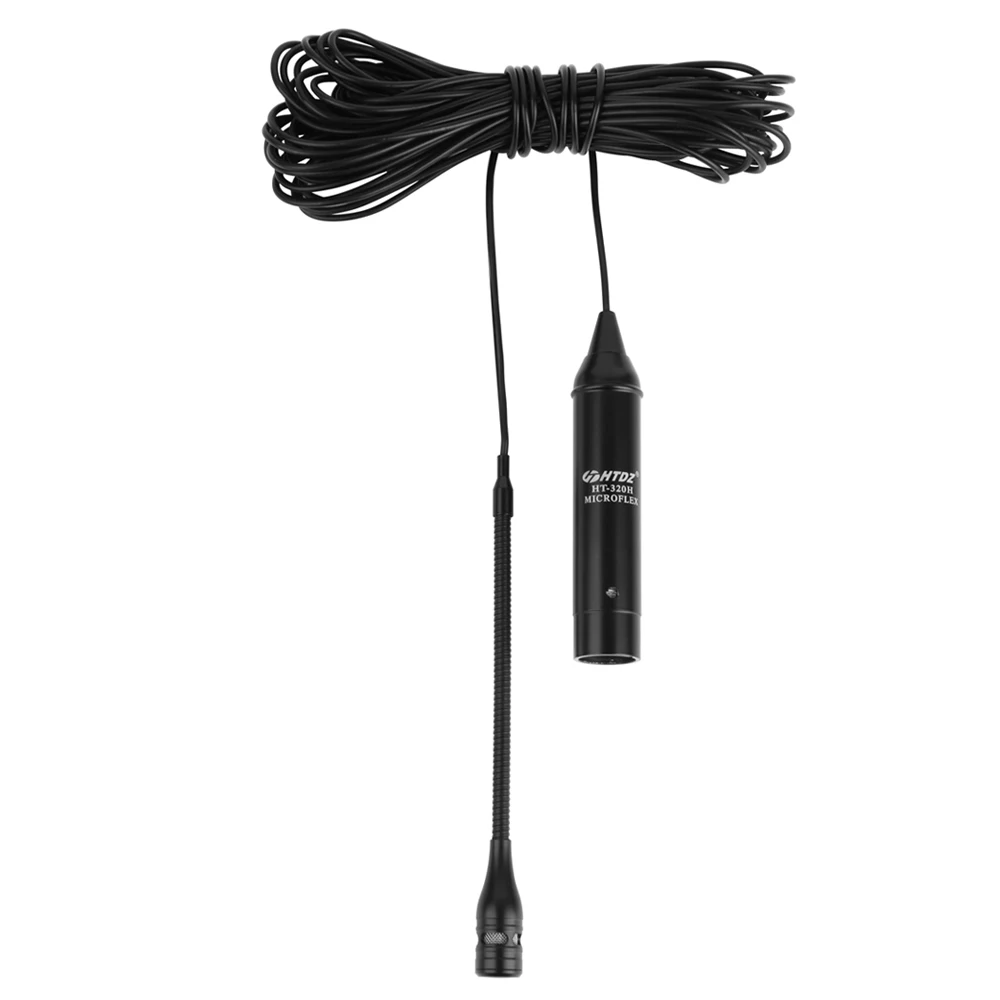 Overhead Hanging Microphone choral Microphone HT320 Condenser mic for Stage Singing Omnidirectional Cardioid 10 Meters Cable