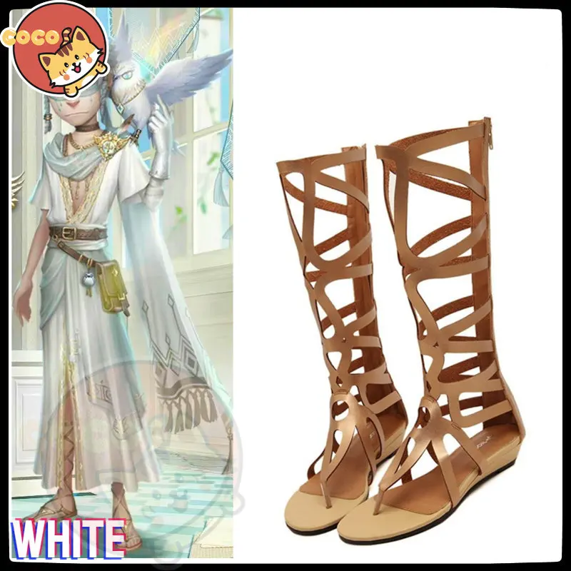 

CoCos Game Identity V White Seer Cosplay Shoes Game Cos Identity V Cosplay Eli Clark Cosplay Unisex Role Play Any Size Shoes