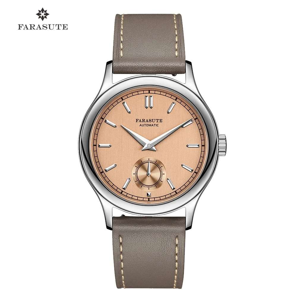 

FARASUTE Luxury Mechanical Watch 316L Stainless Steel Case Hangzhou Customized Movement Small Second Hand Dial reloj hombre Gift