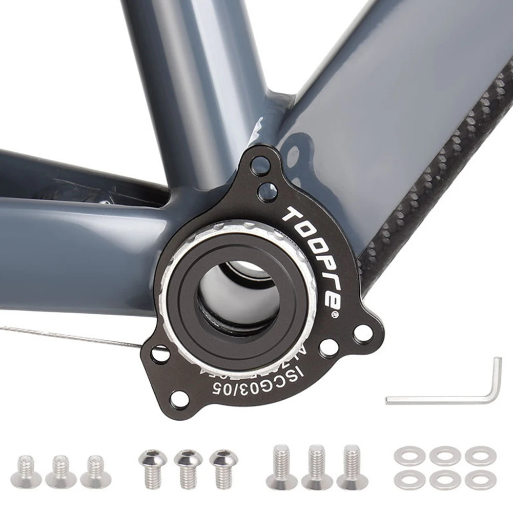 BB Adapter with Screws Bottom Bracket Plate Conversion Bottom Bracket Conversion Adapter for ISCG03 ISCG05 Bottom Bracket