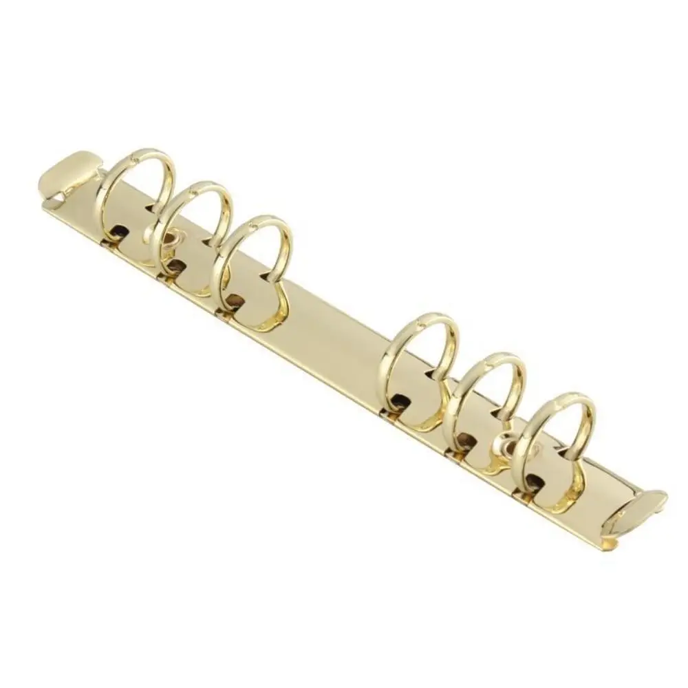 Raccoglitore ad anelli a 6 fori per cancelleria, fermagli per carta staccabili, per scrapbooking, cartelle A5 A6, clip per rilegatura, raccoglitore ad anelli per fogli mobili