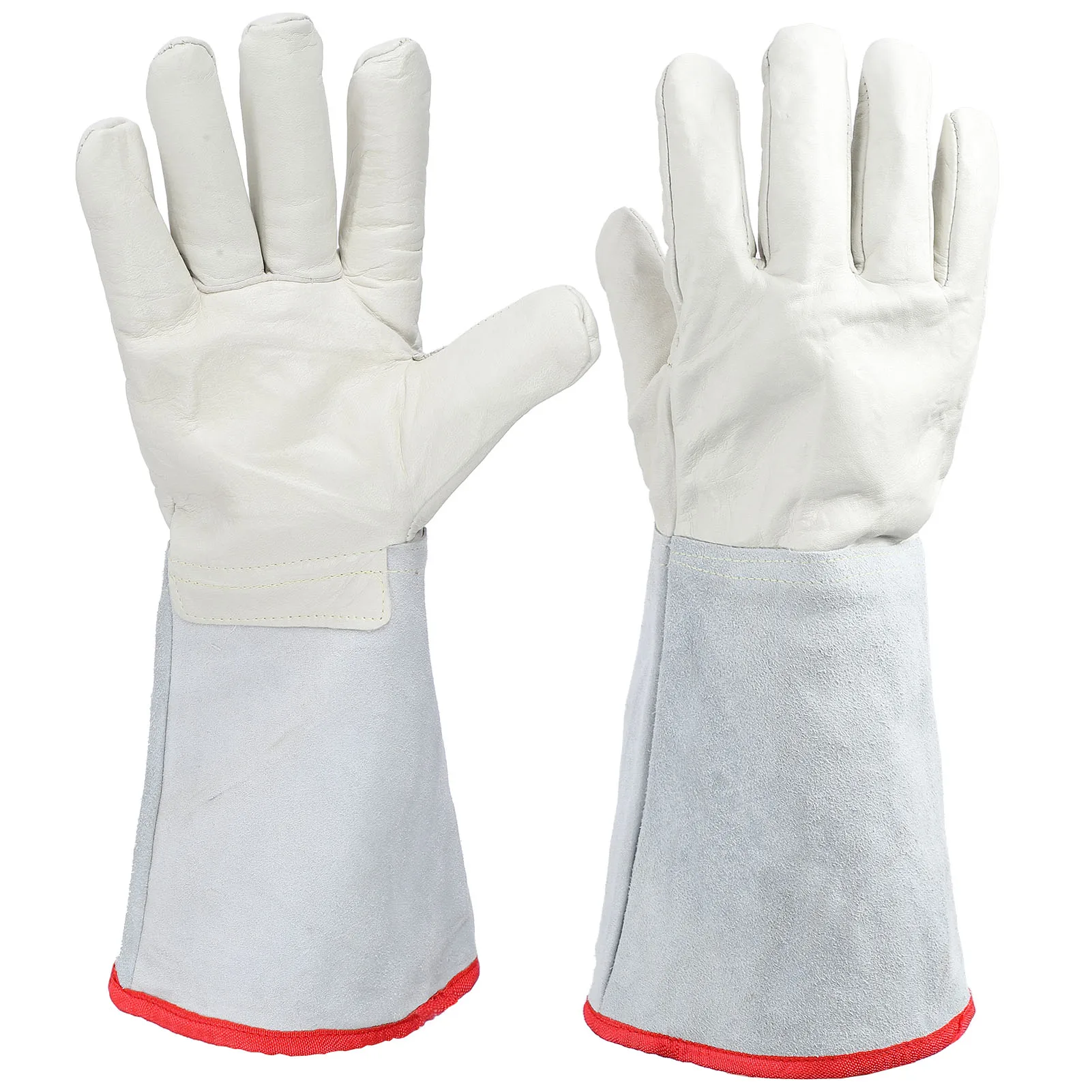 Protective Glove Waterproof Wear Resistance Ergonomic Design Layer Cowhide Cryogenic Glove for Liquid Nitrogen Air Environment