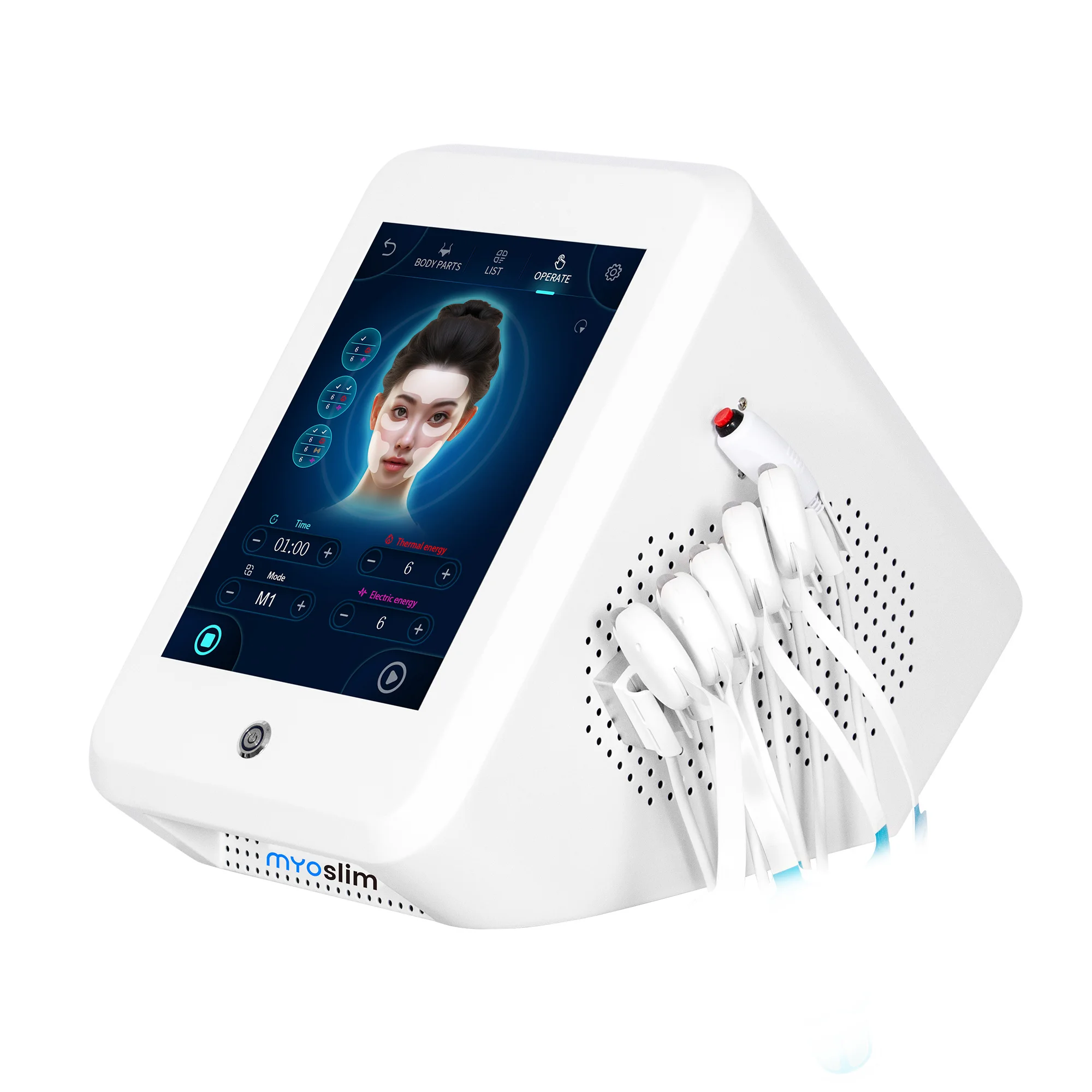 MYOSLIM PE FACE Maschine Slim Face Lift Facial Skin Straffen Sie die Hebemaschine Elektromagnetische Faltenreduzierung Weiblich