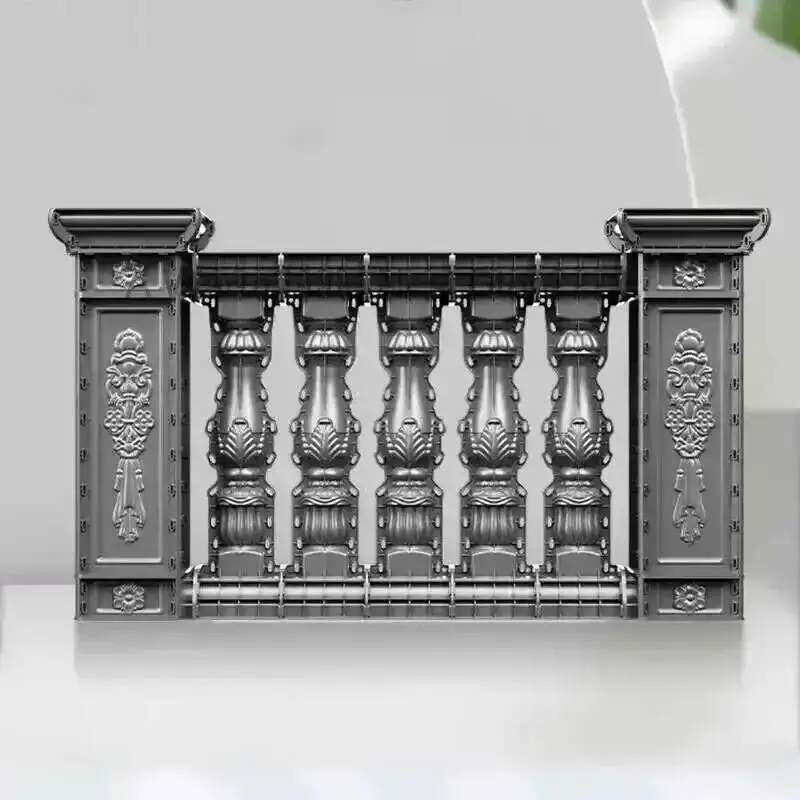Roman Column Villa Home Railing European Mold Garden Buildings Guardrail Mold Thickened Cast-in-place Cement Balcony Fence Molds