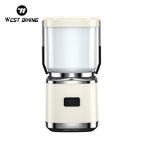 WEST BIKING Multifunctional Camping Light Type-C Fast Charging 2000mAh High Brightness LED Light Portable Outdoor Tent Light