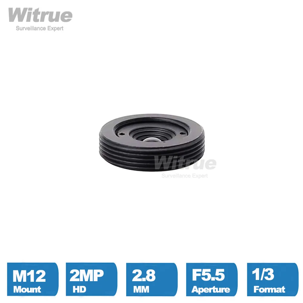 Pinhole Lens 2.8mm M12 X 0.5 Mounts 1/3' F5.5 for Mini Security Cameras