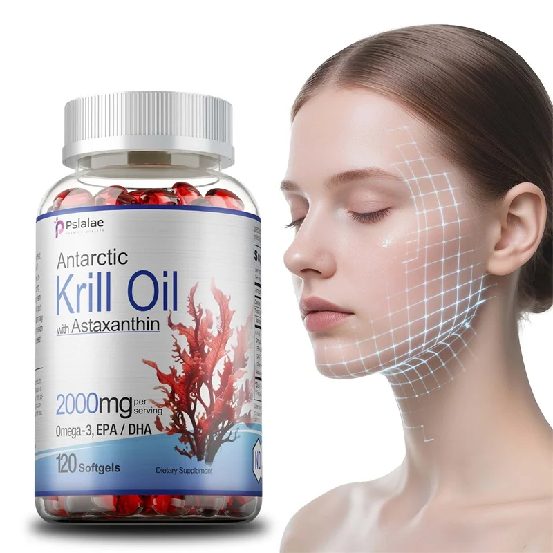 

Antarctic Krill Oil Wih Astaxanthin - Improves Eye, Joint, Skin Health and Energy Levels-Supports Heart Health, Immune System