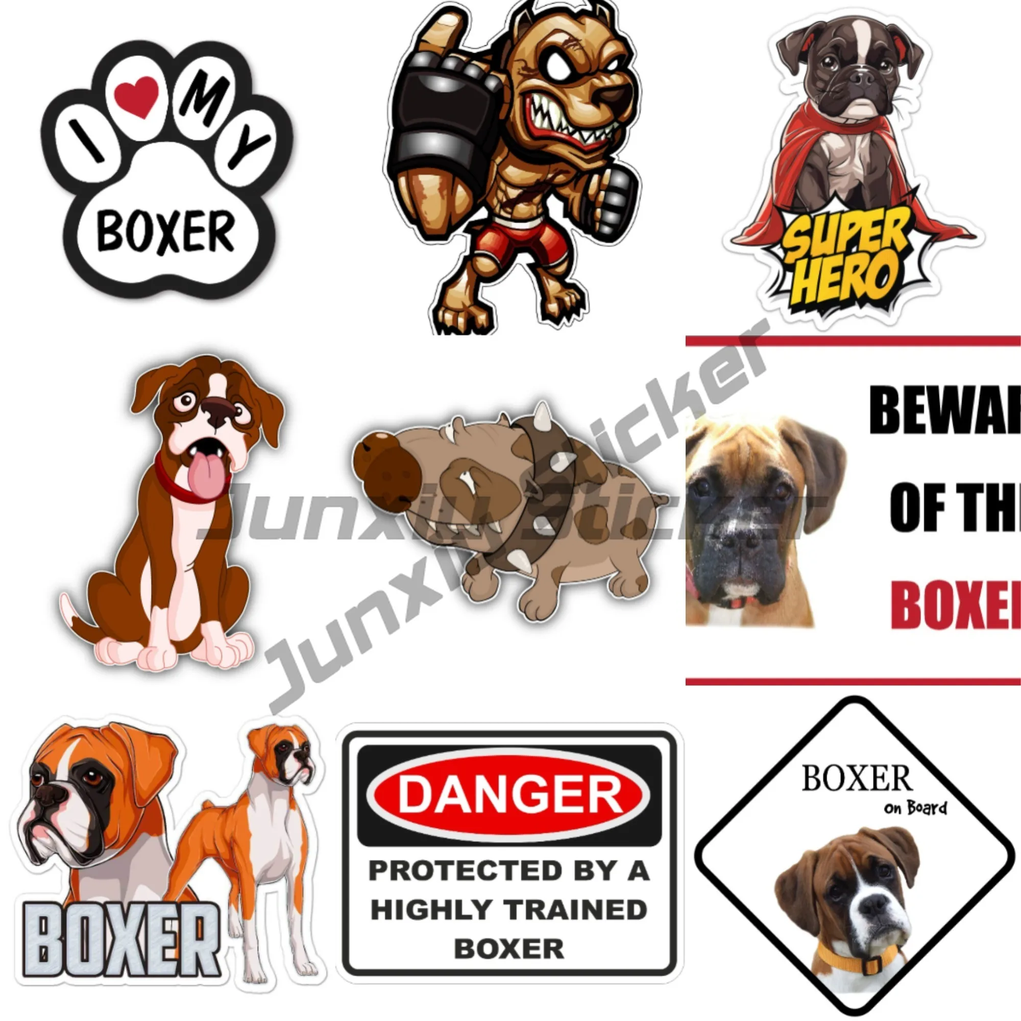 

The More I Love My BOXER Dog Vinyl Car Van Sticker