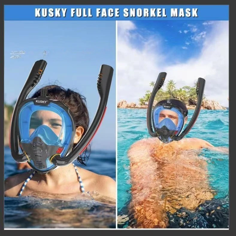 プロの大人 180 ° フルフェイスシュノーケルマスク - Snorkel Mask Full Face のレビューと価格