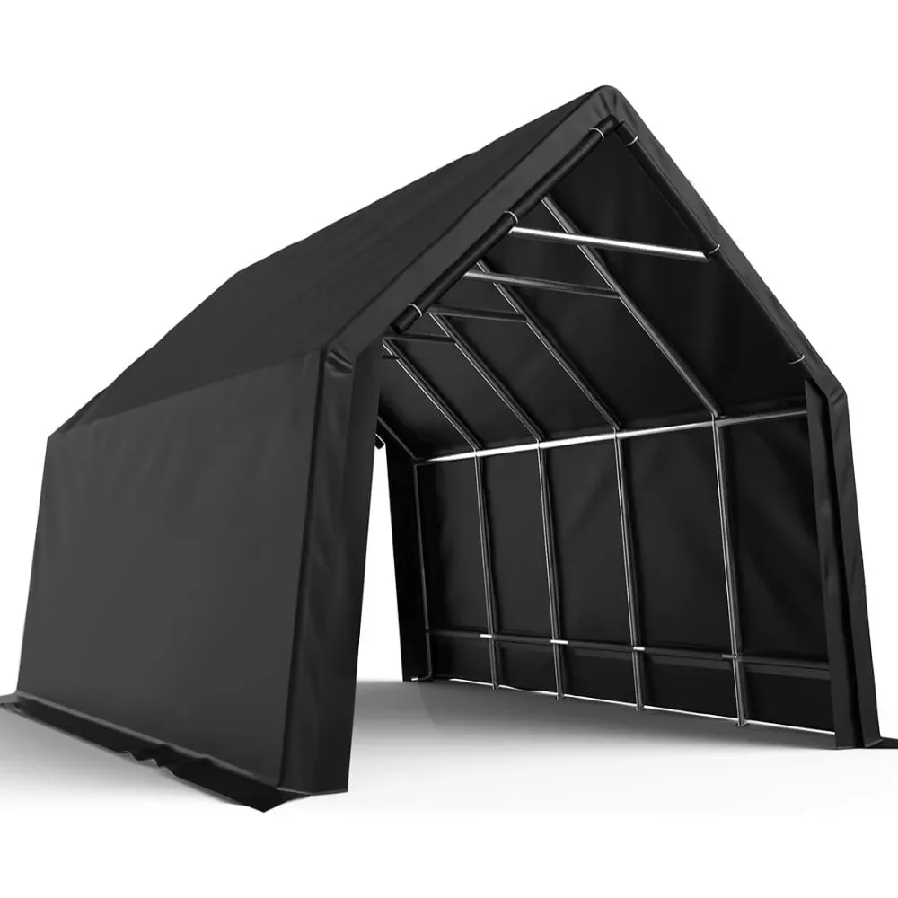 

13 'x 20' x 12 'heavy-duty snow shelter, suitable for SUVs, full-size trucks, and boats, equipped with reinforced floor mats