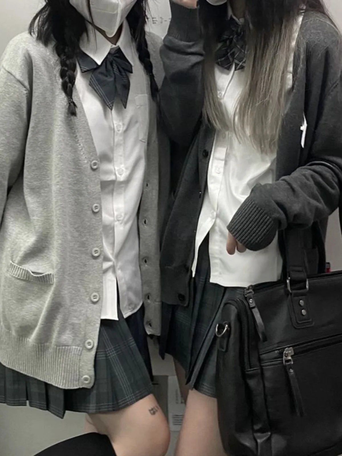 

Loose Long Sve Knitted Sweater orm Sle Women's Jaet Spring Autumn Japanese School orm Feel Faionable Outerwear