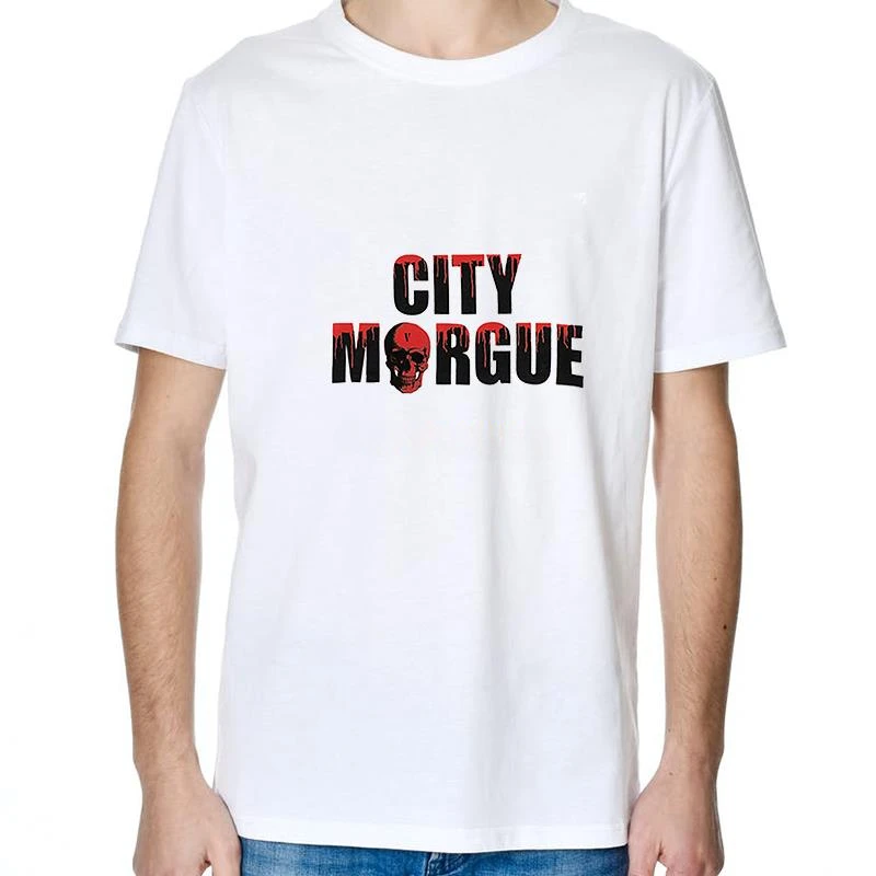 Summer Harajuku Men's clothing Fashion t shirt for men City Morgue Dogs II  Oversized short sleeve t-shirts graphic t shirts