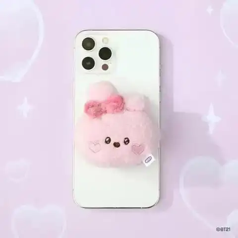 Anime Tecknad Bt21 Cooky Shooky Rosett Plyschdocka Y2K Mode Nytt Airbag Telefonstativ Kreativ Plyschleksak Tillbehör Flickpresenter 12 best sales Fran Bow plysch - №5