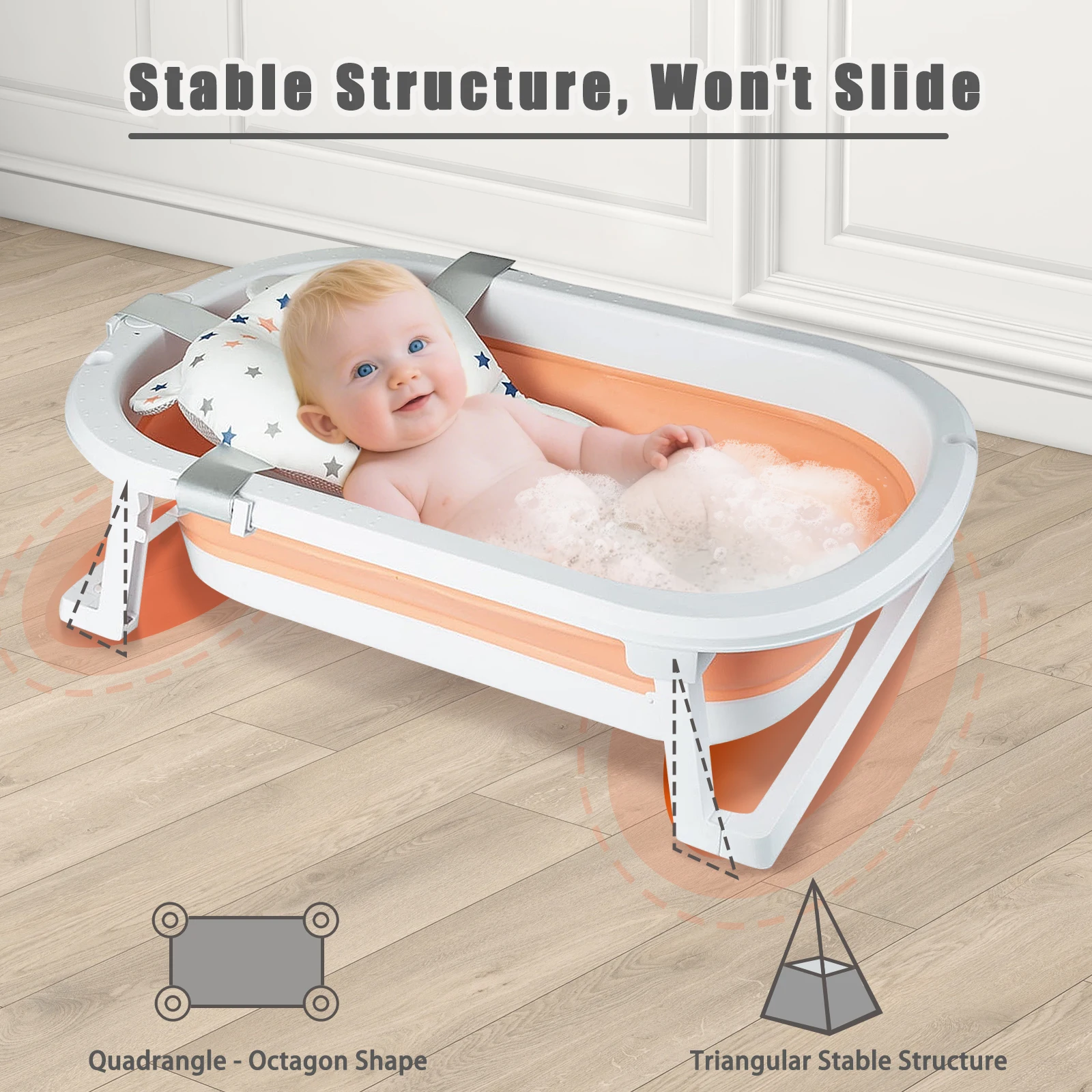 

Детский сетчатый коврик для ванной, регулируемая подушка для ванны для новорожденных, подушка для сиденья, крестообразная противоскользящая ванна, душ, колыбель, сиденье для кровати