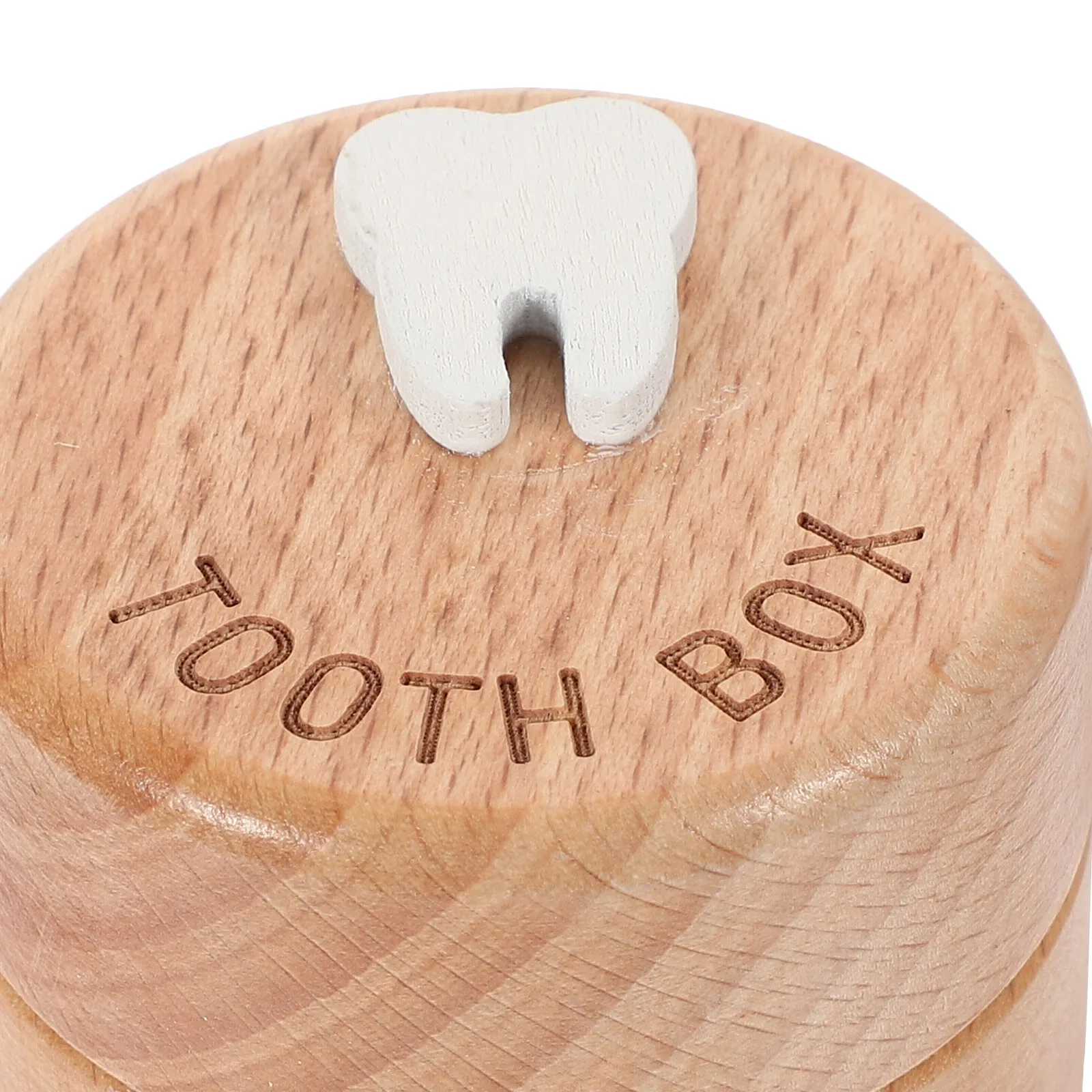 

Wooden Dental Tooth Saver Toddlers Container Baby Keepsake Holder Case Fetal Hair Storage Small Trinket Box First Tooth