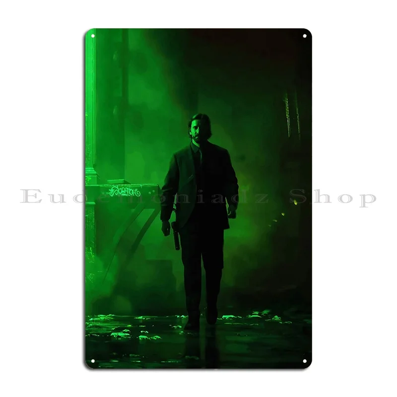 Alan Wake 2 Game Alan Wake Ii Artwork Dannyxty Metal Plaque Club Vintage Customize Wall Decor Cinema Tin Sign Poster