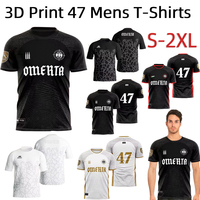 Summer 3D Print 47 Mens Breathable Jersey Round Neck Short Sleeve Kids T-shirt for Running Hiking Fishing and Outdoor Activities