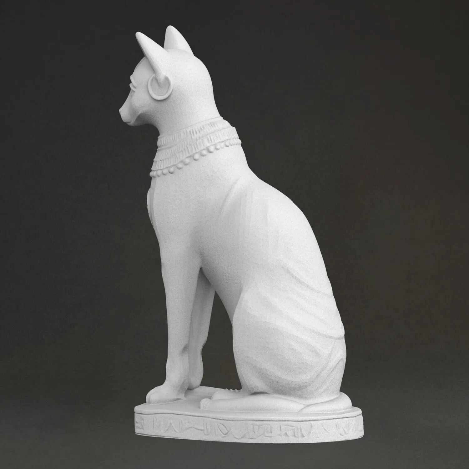 "Egyptian cat god Best" sculpture, 3D printed resin, hand-painted, plaster-like statue ornament(work 10 days) - view 2