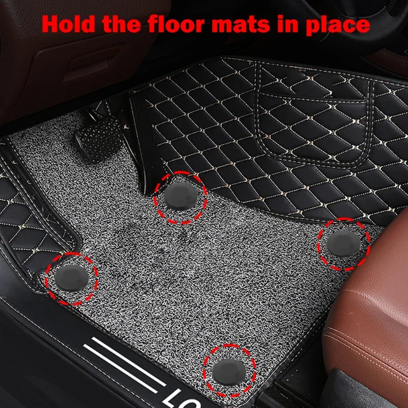 Car Floor Mat Fixed Clips Universal Automatic Interior Double Layer Foot Mat Carpet Fixing Clamps Anti Skid Buckle Accessories