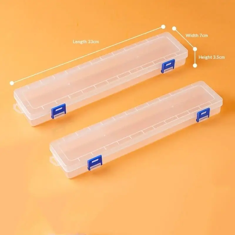 White Plastic Storage Box Multifunctional Organizer For Painting Drawing Sewing Hand Tools Brushes Pens Pencils