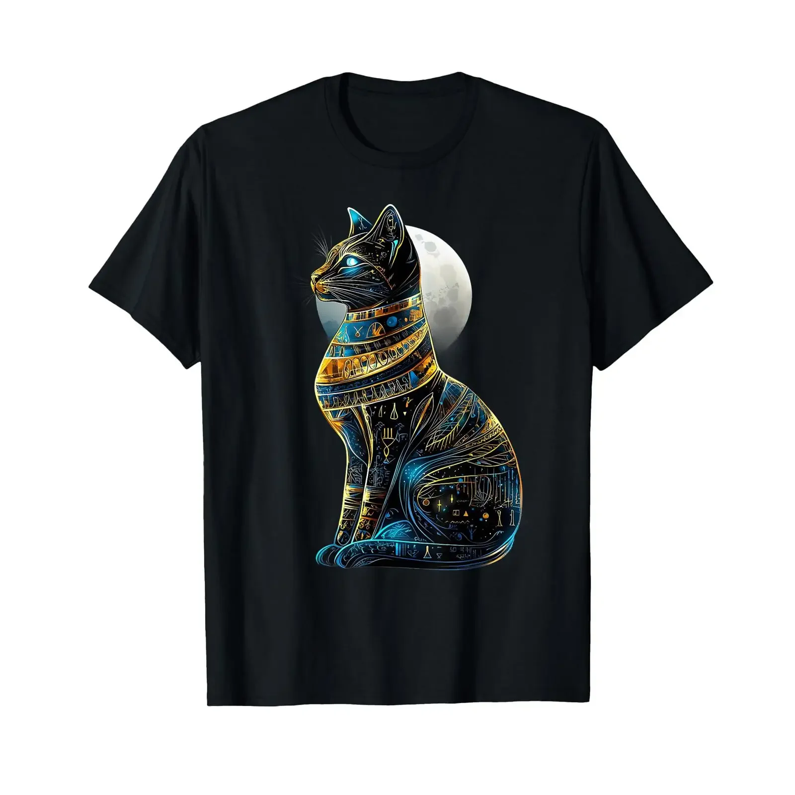 Ancient Egypt Bastet Cat Egyptian God Egyptology Tutankhamun T Shirt vintage Washed Top For Everyday Wear Casual Stylish Unisex