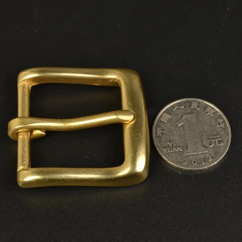Durable Solid Brass Belt Buckles 30mm Inner Diameter Gold Color Metal Buckle DIY Belt Accessories