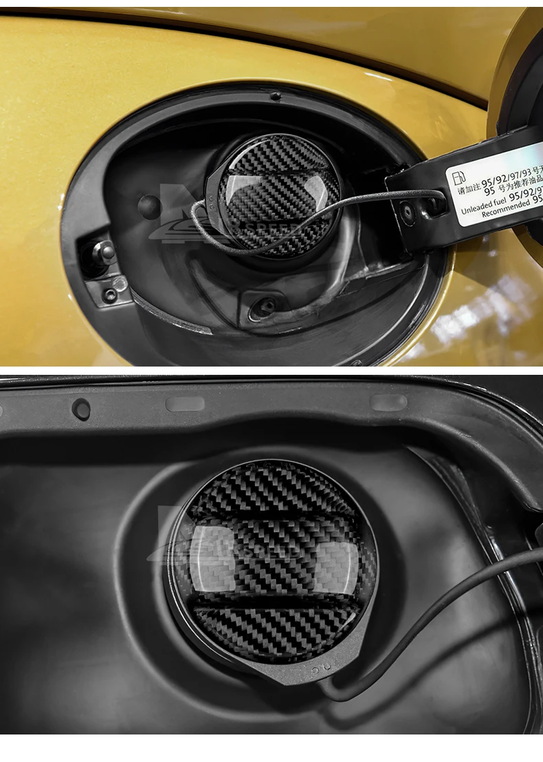 Harte, trockene Kohlefaser für Volkswagen Golf 7 MK7 GTI, Golf 8 MK8 GTI, Beetle, Scirocco, Passat CC, Tiguan Tankdeckel-Zieraufkleber – Detail 5