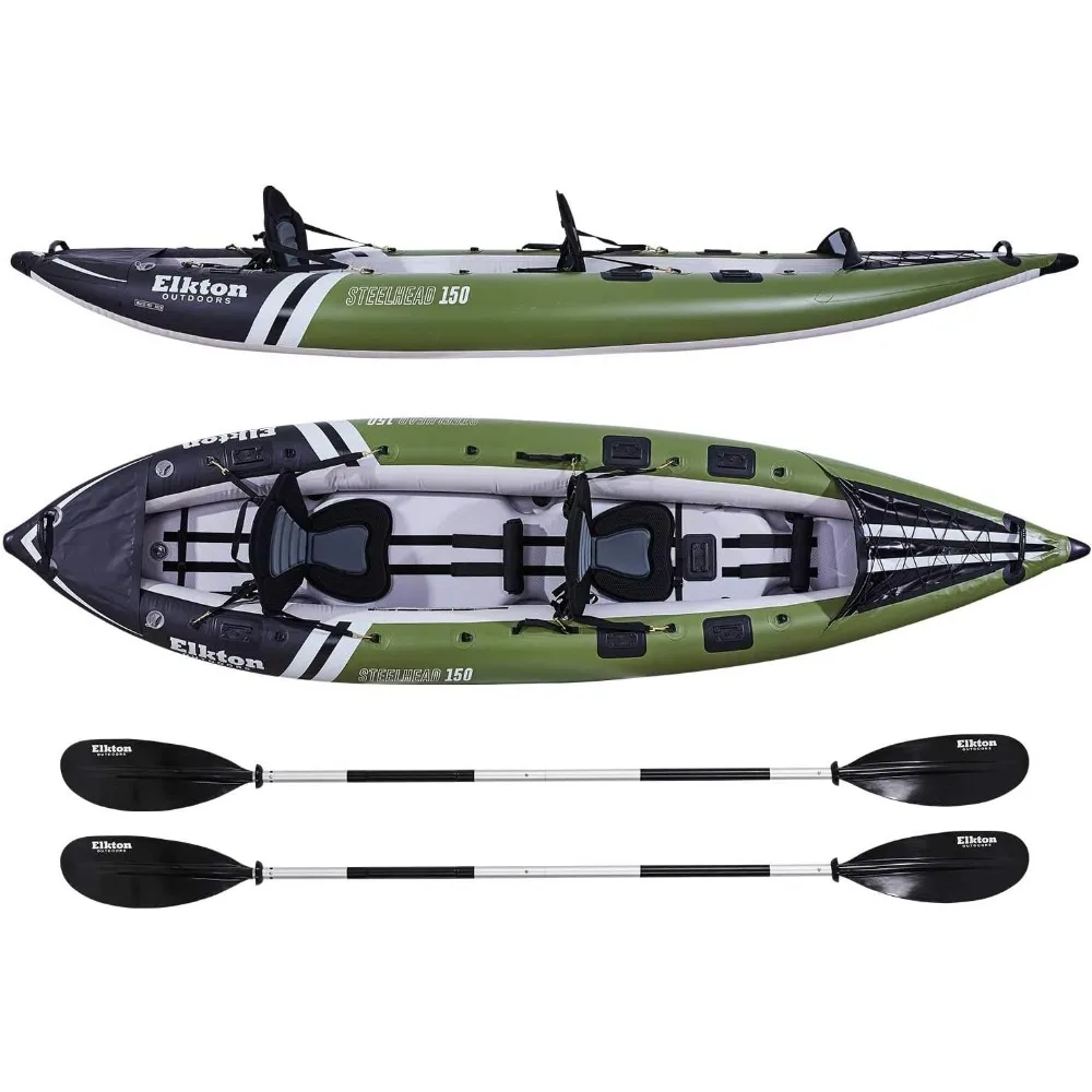 Aufblasbares Angelkajakboot mit Steelhead