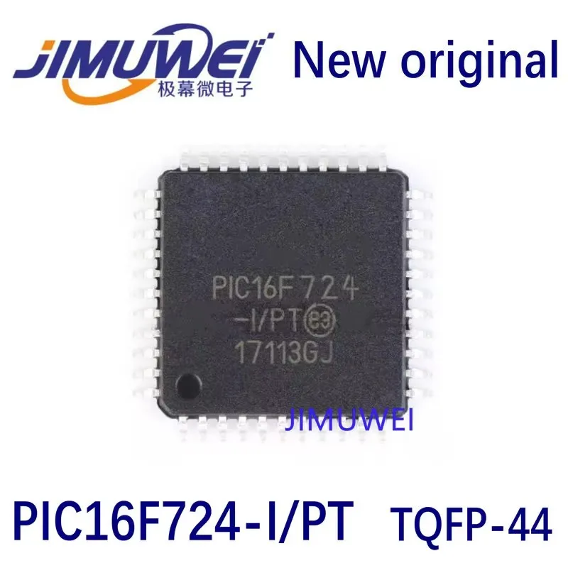 PIC16F724-I/PT TQFP-44 Surface mounted 8-bit microcontroller  100%New and Original