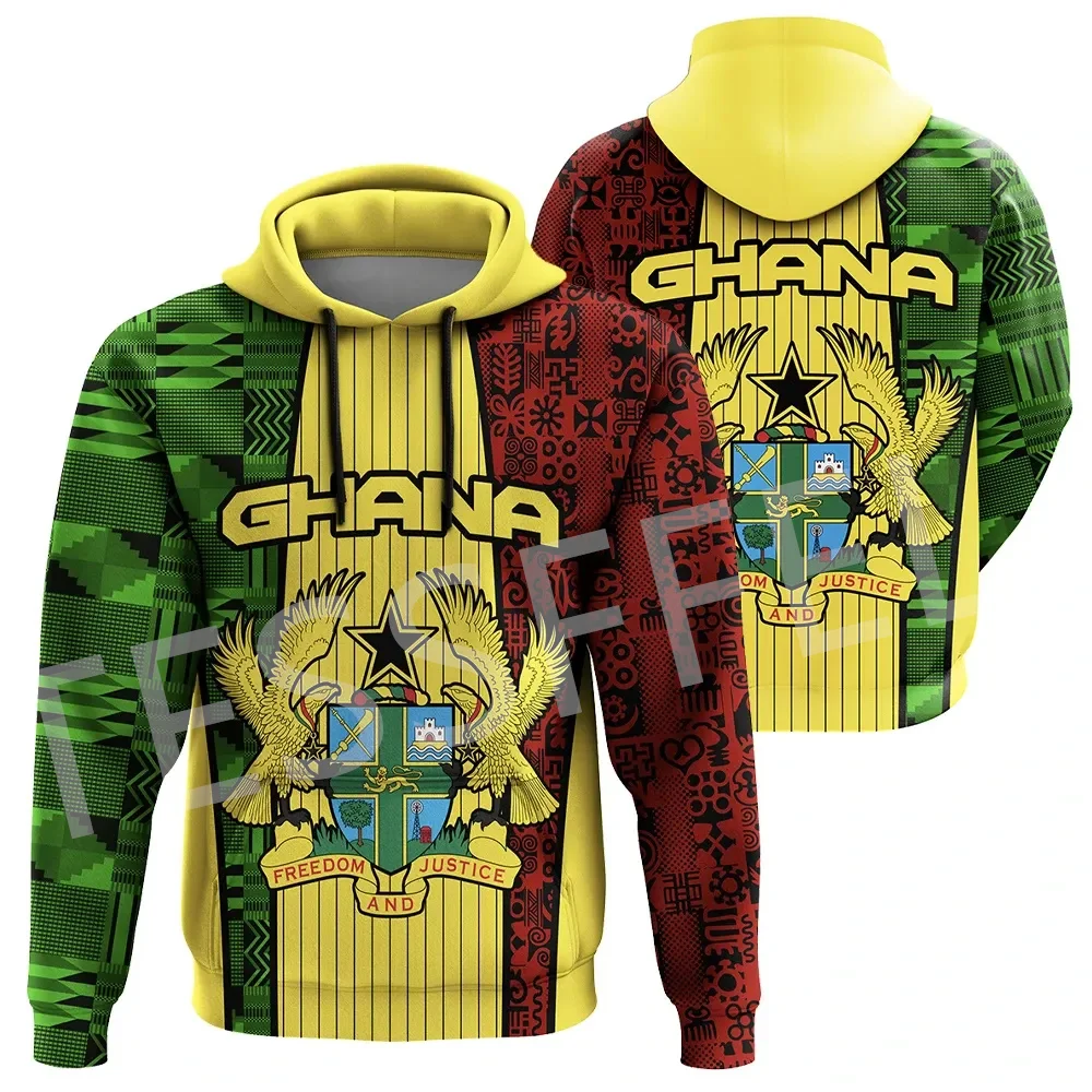 

NewFashion Africa Country Kente Ghana Tattoo Retro Culture Tracksuit 3DPrint Men/Women Unisex Casual Pullover Jacket Hoodies 5X