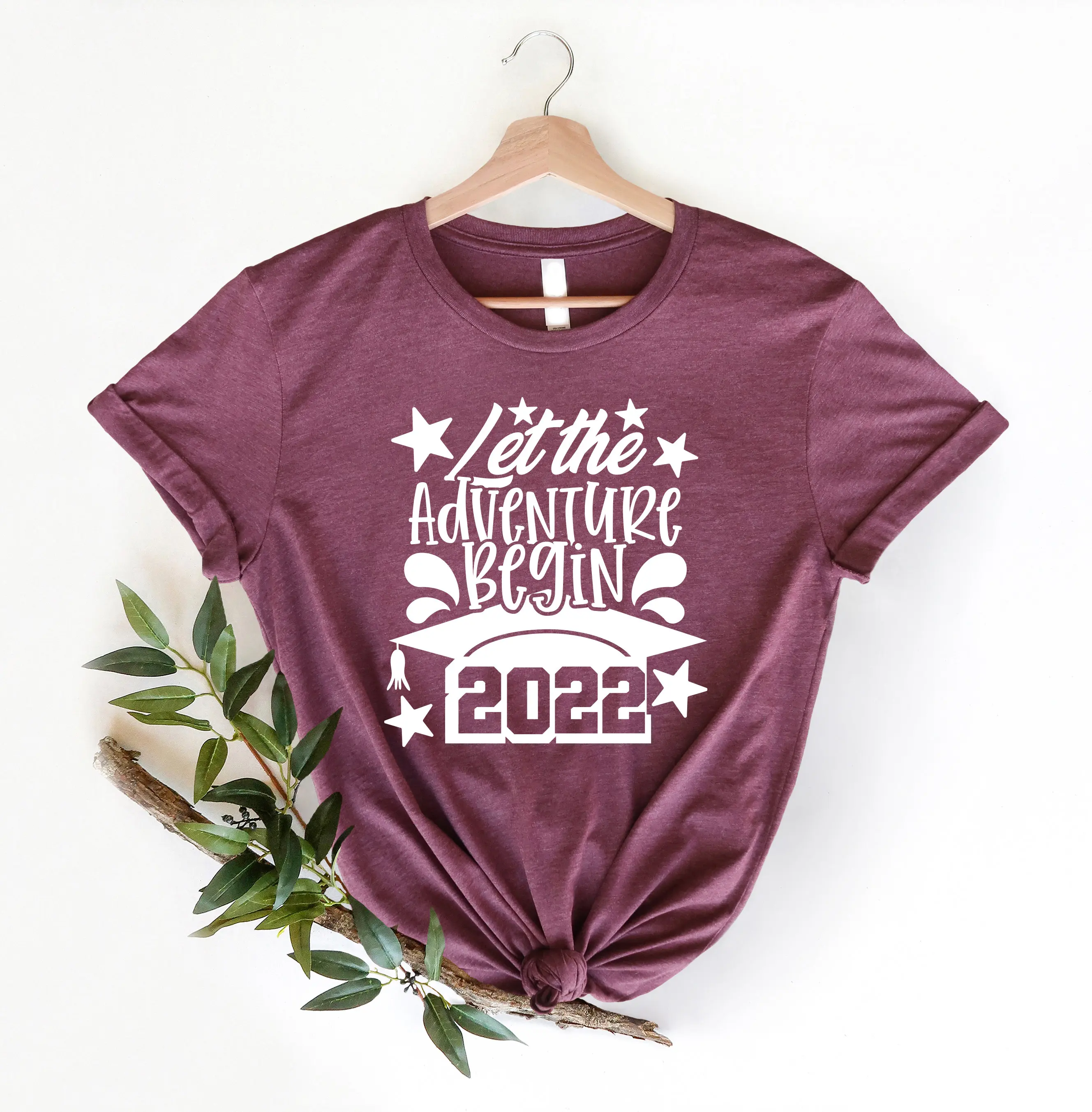 Let The Adventure Begin 2022 T Shirt Graduation Senior Class of School s