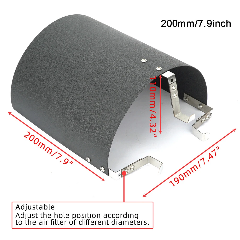 

Для автомобильного использования 2,5-4-дюймовая крышка автоматического воздушного фильтра, эффективность охлаждения, диаметр 2,5-4 дюйма для защиты двигателя