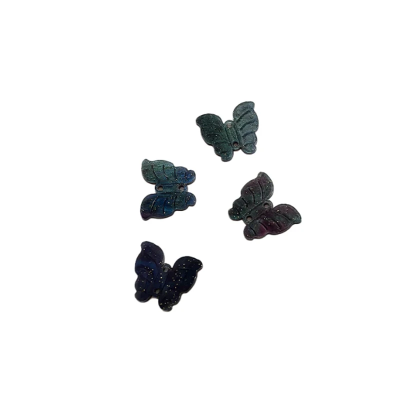 20 pz nuovo creativo acido acetico farfalla perline acriliche connettori di fascino orecchini fai da te gioielli per capelli che fanno accessori ornamento