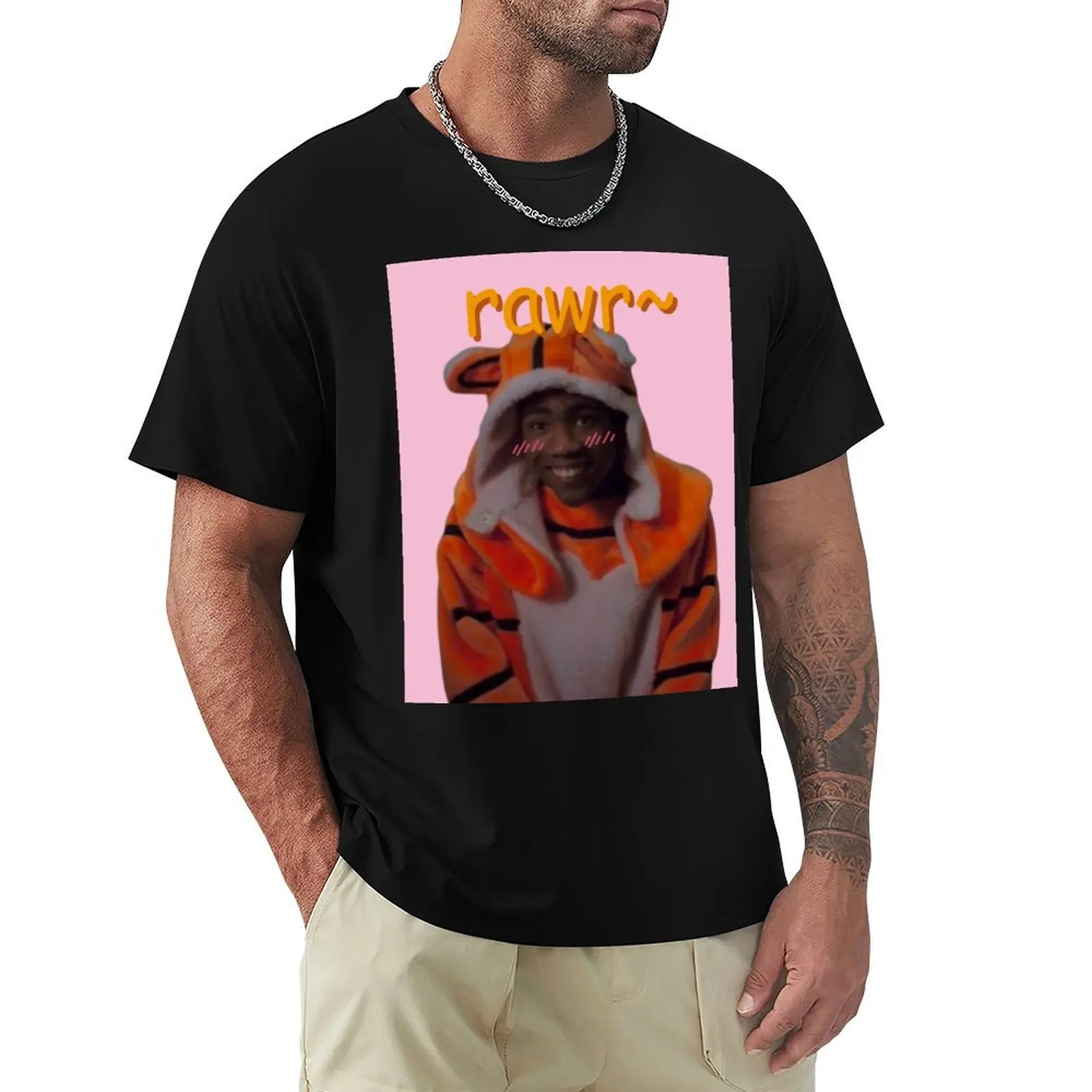 T-Shirt mignon et ironique de style rétro avec imprimé Troy Barnes Community Design, haut décontracté
