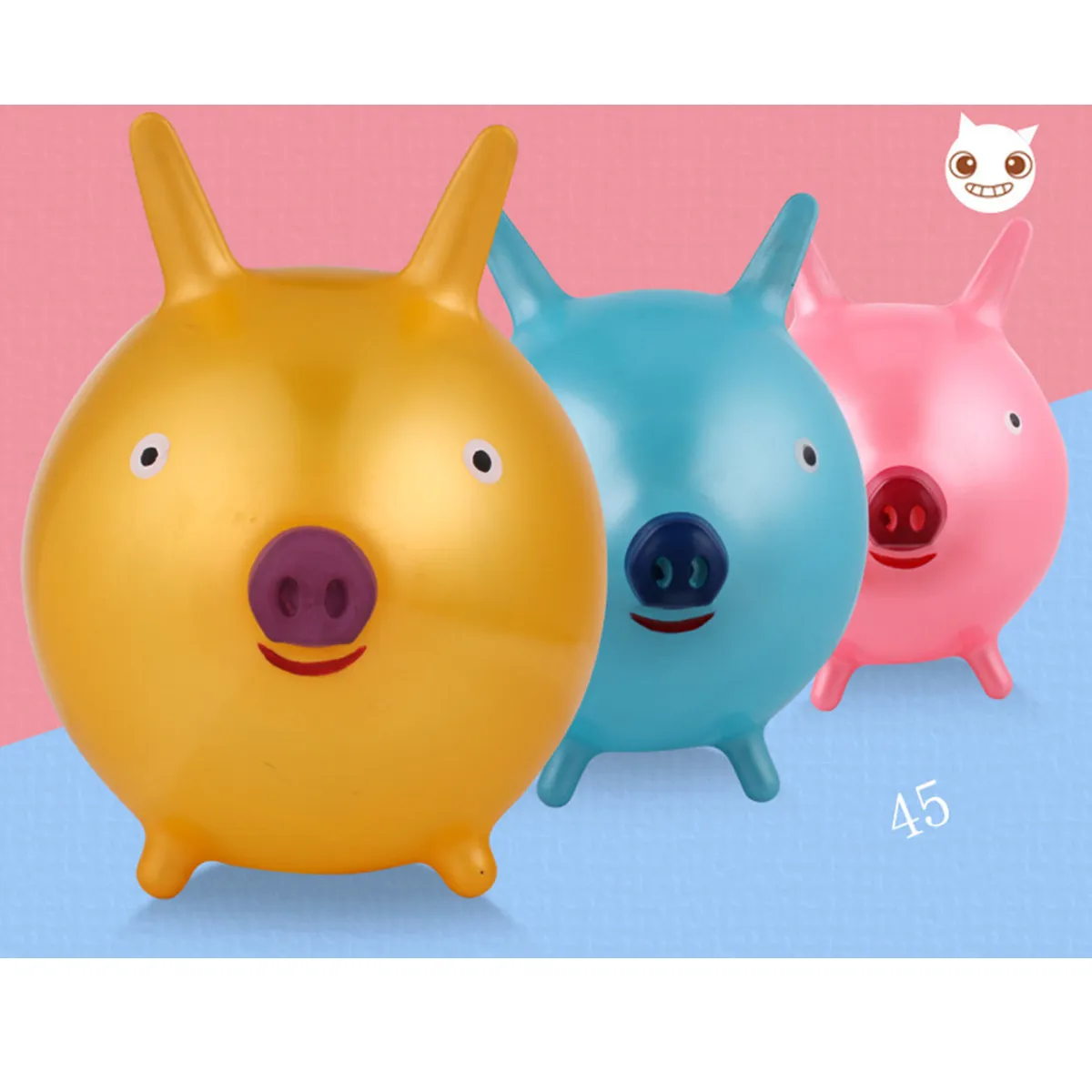 

Утолщенный ПВХ-мяч для прыжков, розовый, с мультяшным рисунком, для детских игр на улице, развития равновесия и выносливости, подарок для вечеринки