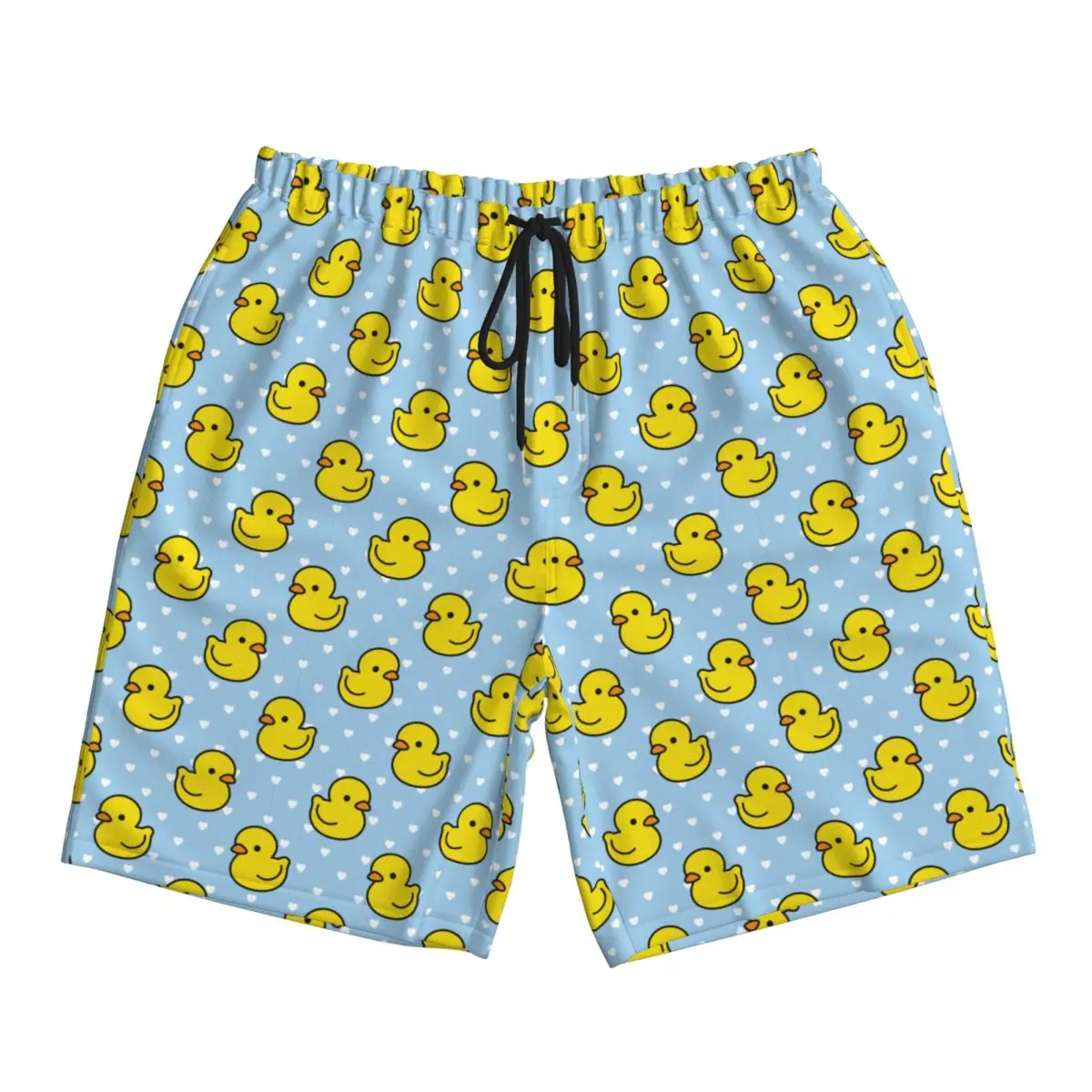 

Летние мужские шорты с рисунком желтой утки и рисунком графического рисунка, женские плавки, пляжные шорты с принтом, купальник для плавания