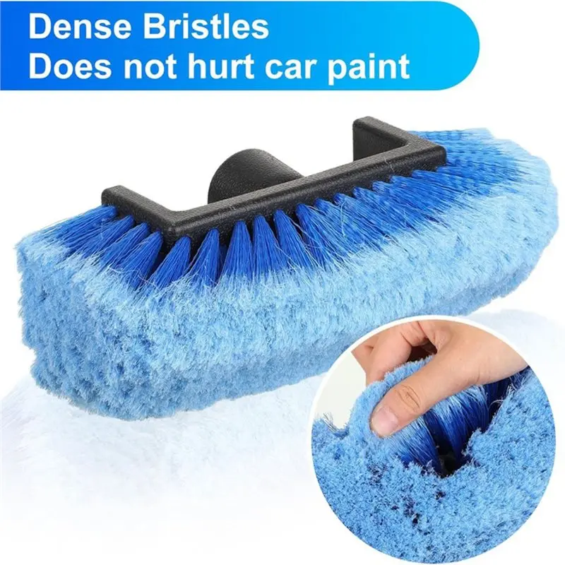 For Auto Truck Compatible Car Wash Brush Head(2 Pcs) With Soft Detailing Bristle For Auto Cleaning Brush Exterior Wash Equipment