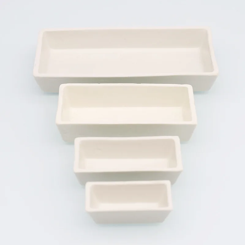 Porcelain Ark, high temperature resistant 1200 degrees long ark porcelain ash dish ash dish burning boat 50*28/60*30mm