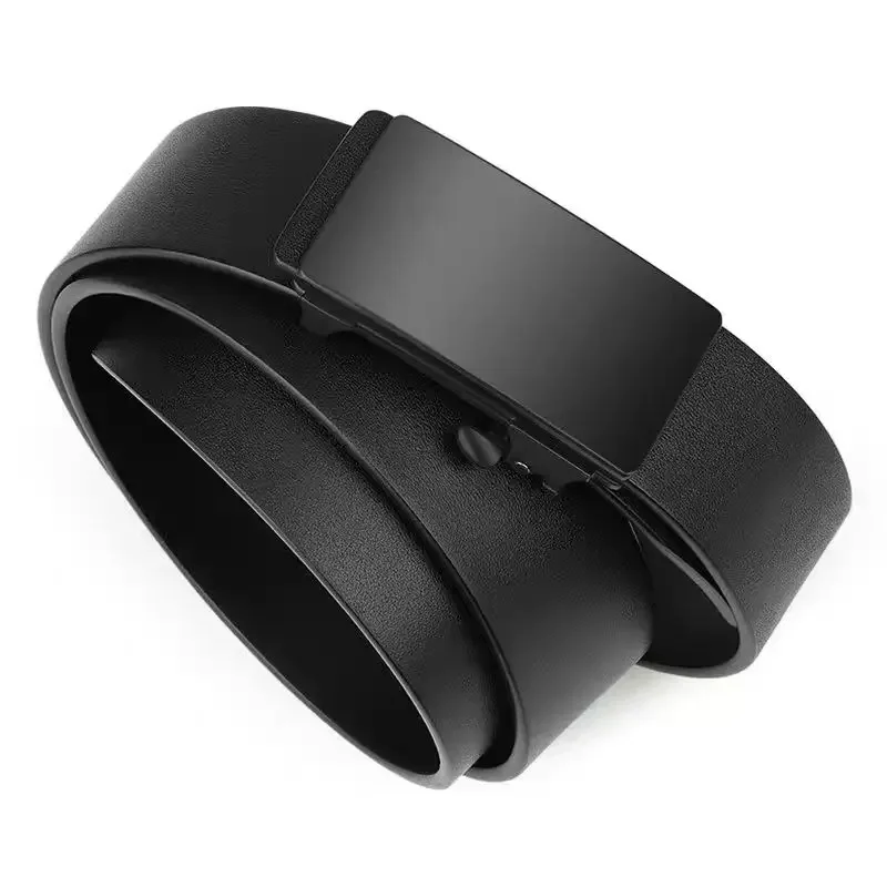 

Men's Belt 2024 New Belt, Men's Automatic Buckle, Trendy Cowhide Business Pants Belt For Young People