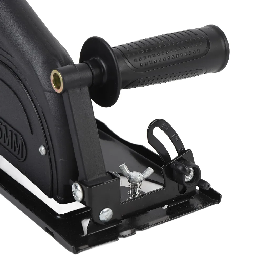 Steel Angle Grinder Holder Black Universal Cutting Stand Guide Ruler Included Stable Base Design Angle Grinder Stand