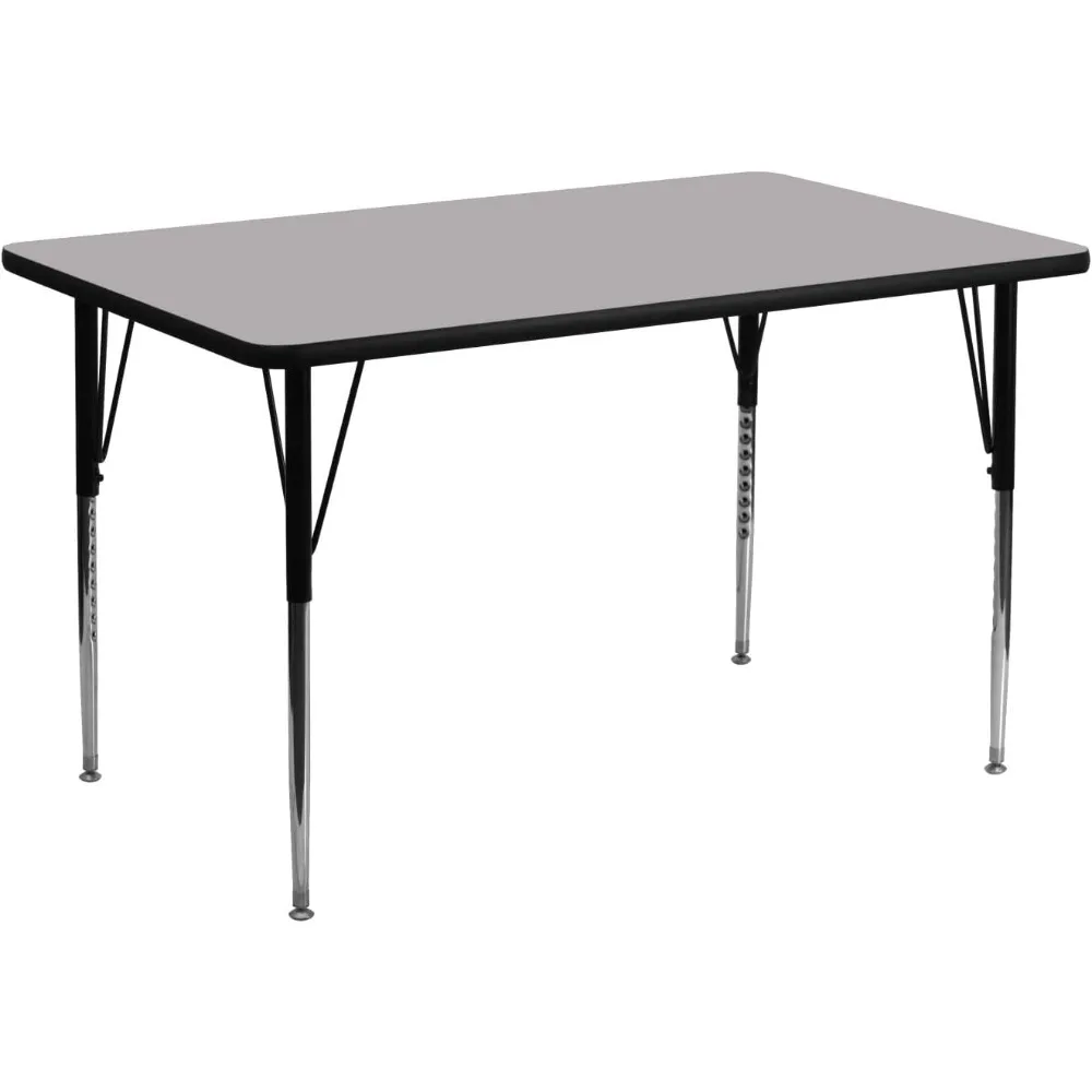 Adjustable Classroom Activity Table for School and Home, Rectangular Plastic Activity Table for All Ages