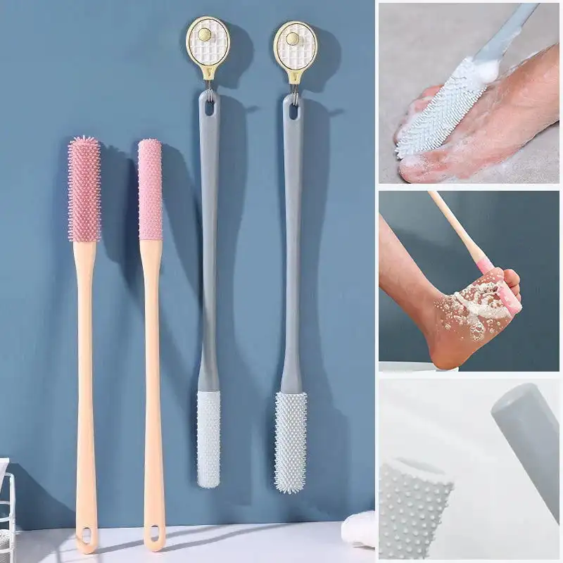 Toe Cleaning Brush Set Multifunctional Toe Seam Scrubbing Brush Rubbing Ash Relieve Itching Soft Cleaner Toe Gap Cleaning Brush