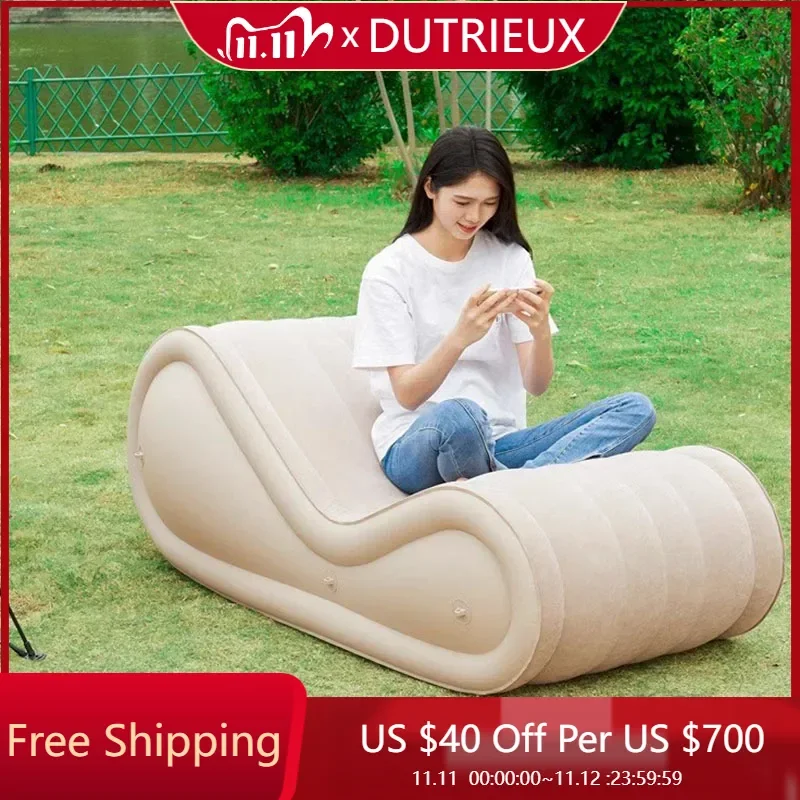 Curved Floor Inflatable Sofa Modern Luxury Outdoor Single Comfortable Inflatable Sofa Relaxing Muebles Entrance Hall Furniture