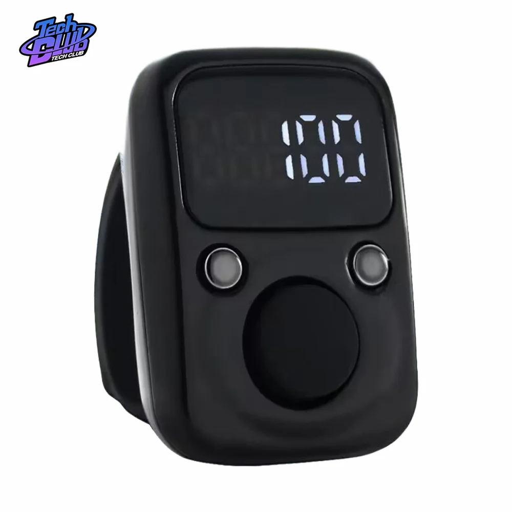 Finger Counter Luminous Finger Ring Electric Digital Display Tally Counter Stitch Marker Sewing Weave Buddhas Pray Soccer Tool