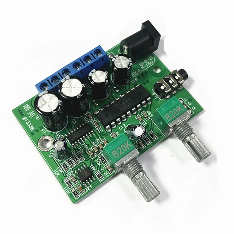1pcs TDA2030 2.1 Subwoofer Amplifier Audio board 6W*2+25W Mini Bass Amplifier HIFI YD1517P for 4-6 inch 40W SubWoofer Speaker