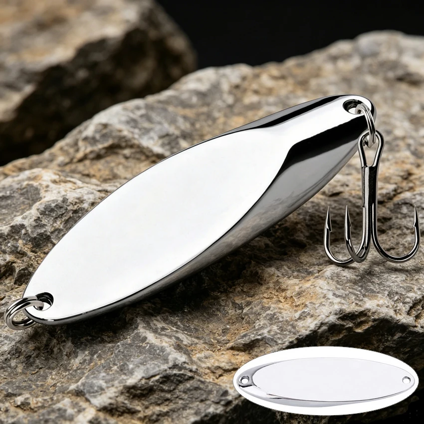 12 Pcs 1.5g-56g Metal Spinner Spoon Trout Fishing Lure Hard Bait Paillette Artificial Bait Sequins Spinner Swimbait Pesca Lures