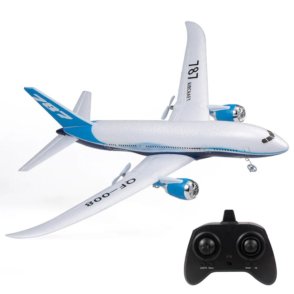 QF008 Boeing 787 Airplane Miniature Model Plane 3CH 2.4G Airplane Diecast Model Aviation Plane Collectible Toys for Boys