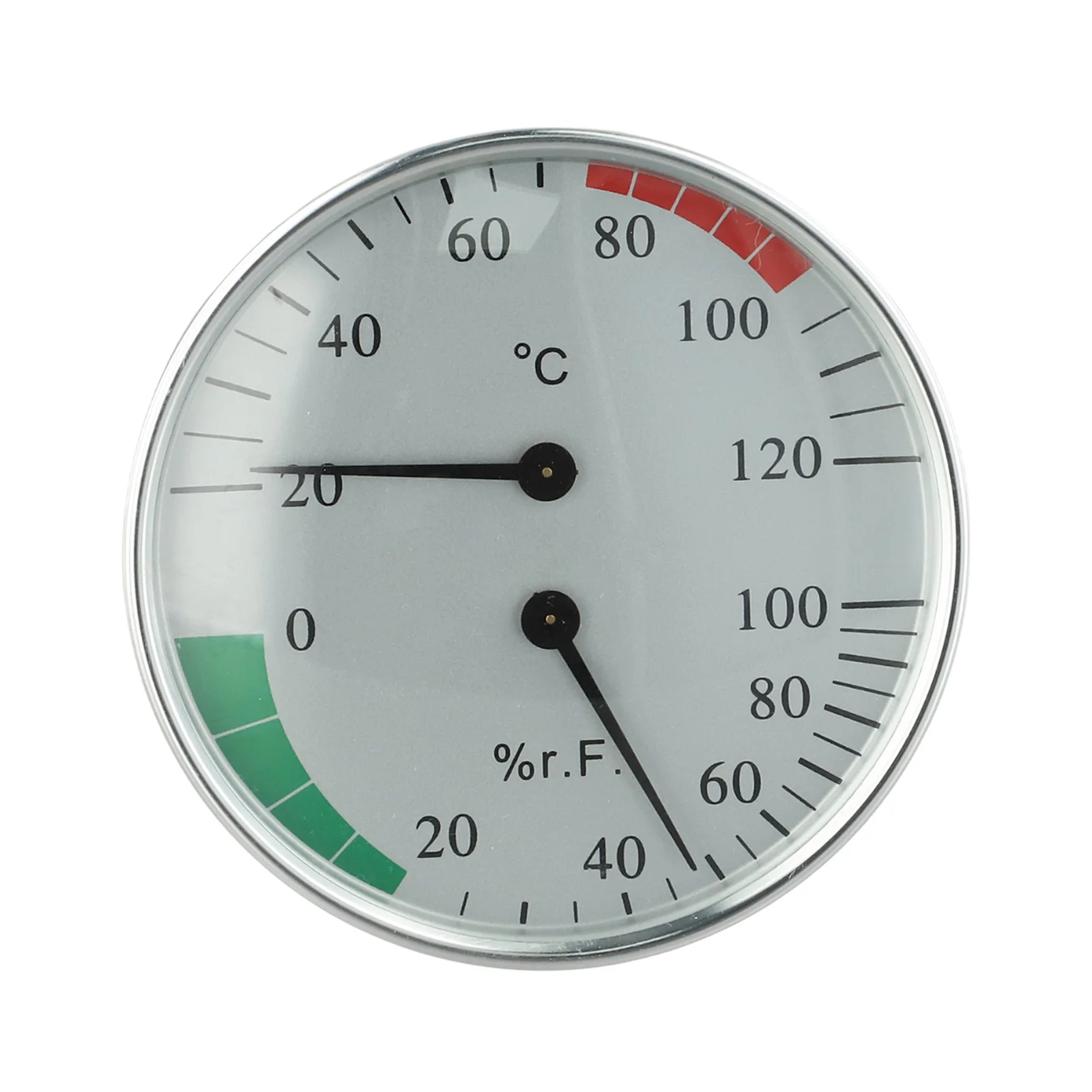 10*10cm Wall Mounted Hygrometer Temperature Range 10-120 Physical Temperature Sensor Ventilation Holes Design Easy To Read Dial